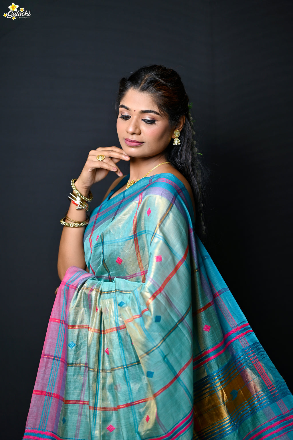 Tissue Zari Jhal Saree