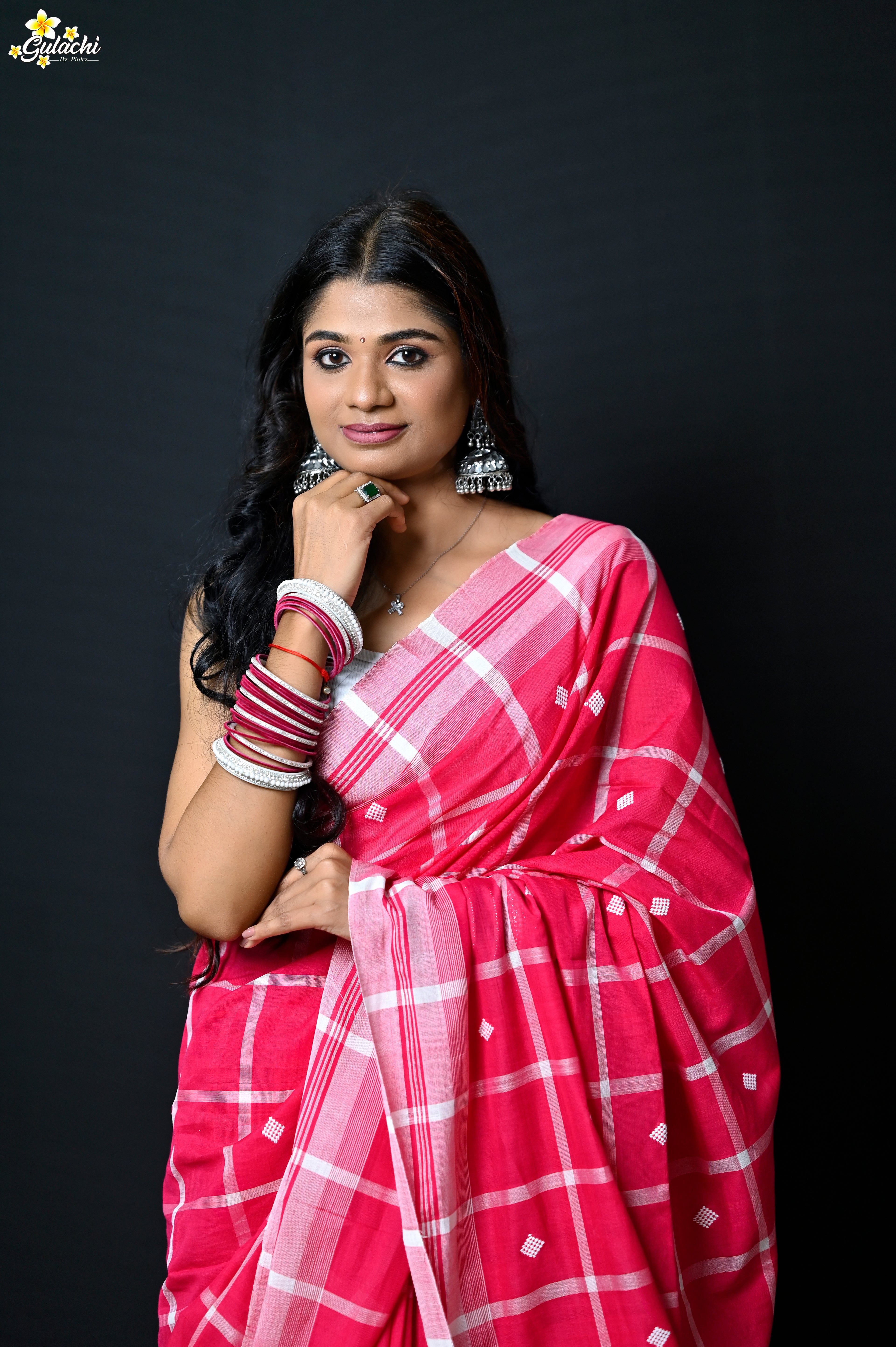 Mercerised Cotton Jhal Saree