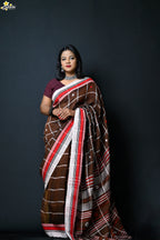 Linen Jhal Saree