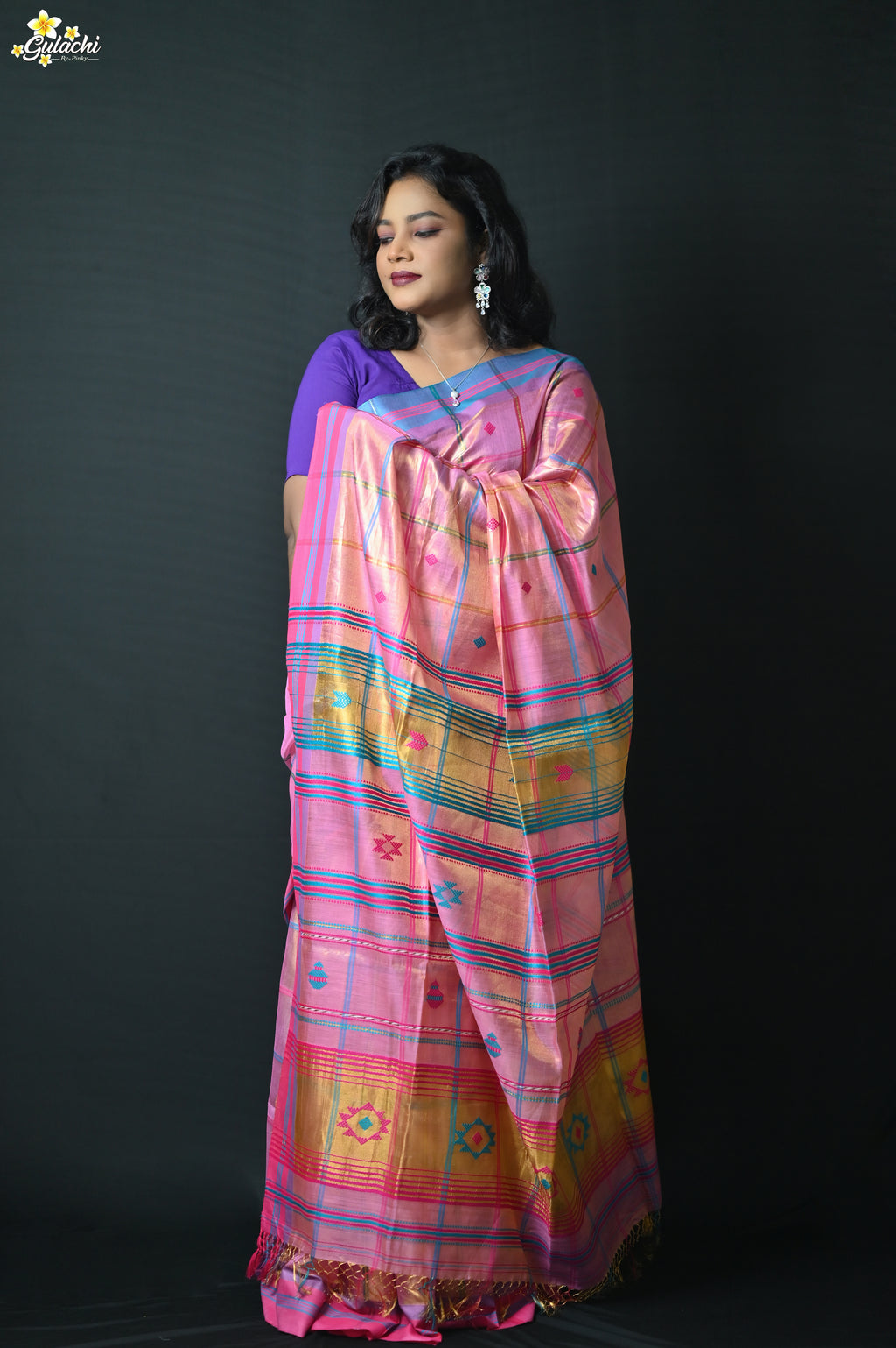 Tissue Zari Jhal Saree