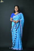 Mercerised Cotton Jhal Saree