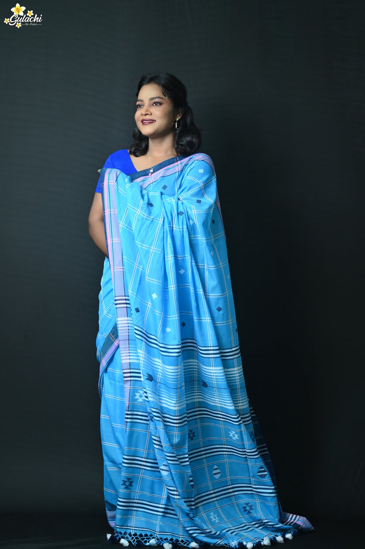 Mercerised Cotton Jhal Saree