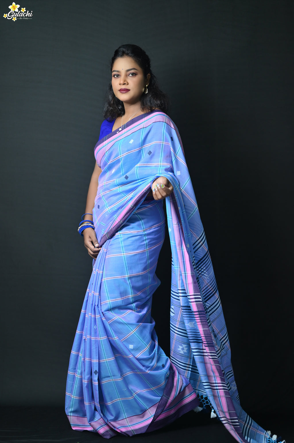 Mercerised Cotton Jhal Saree