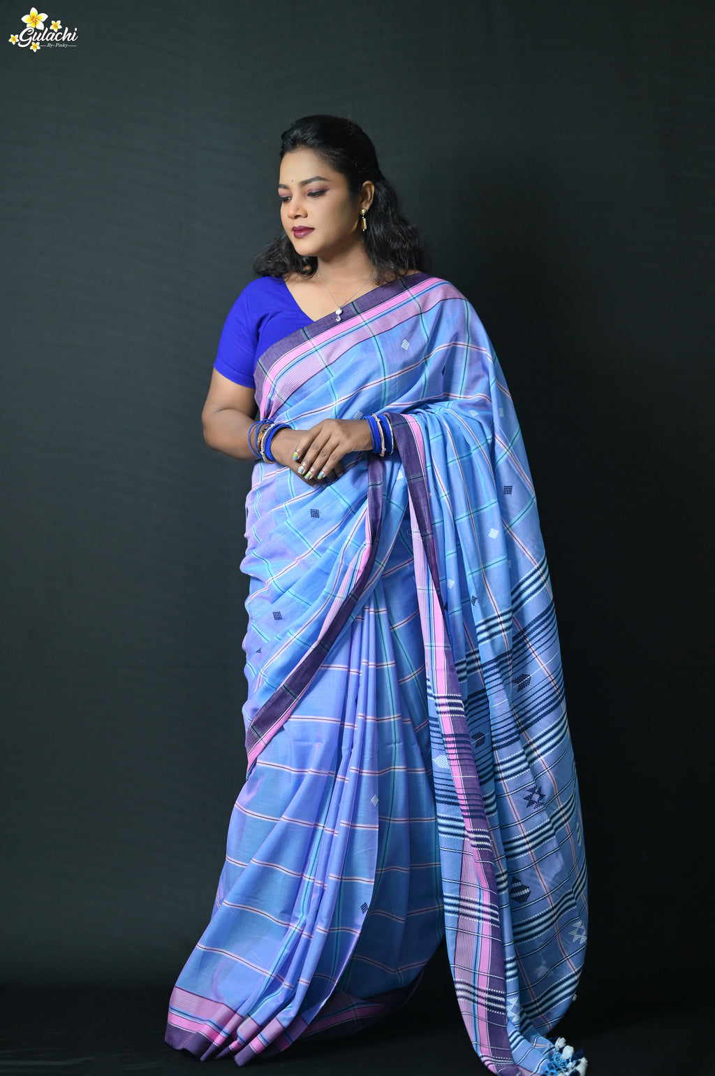 Mercerised Cotton Jhal Saree