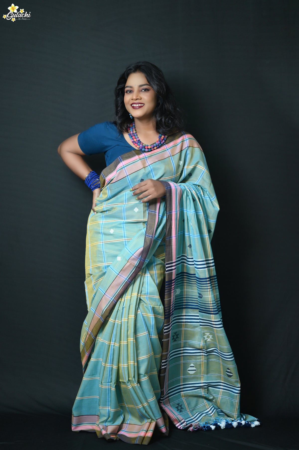 Mercerised Cotton Jhal Saree