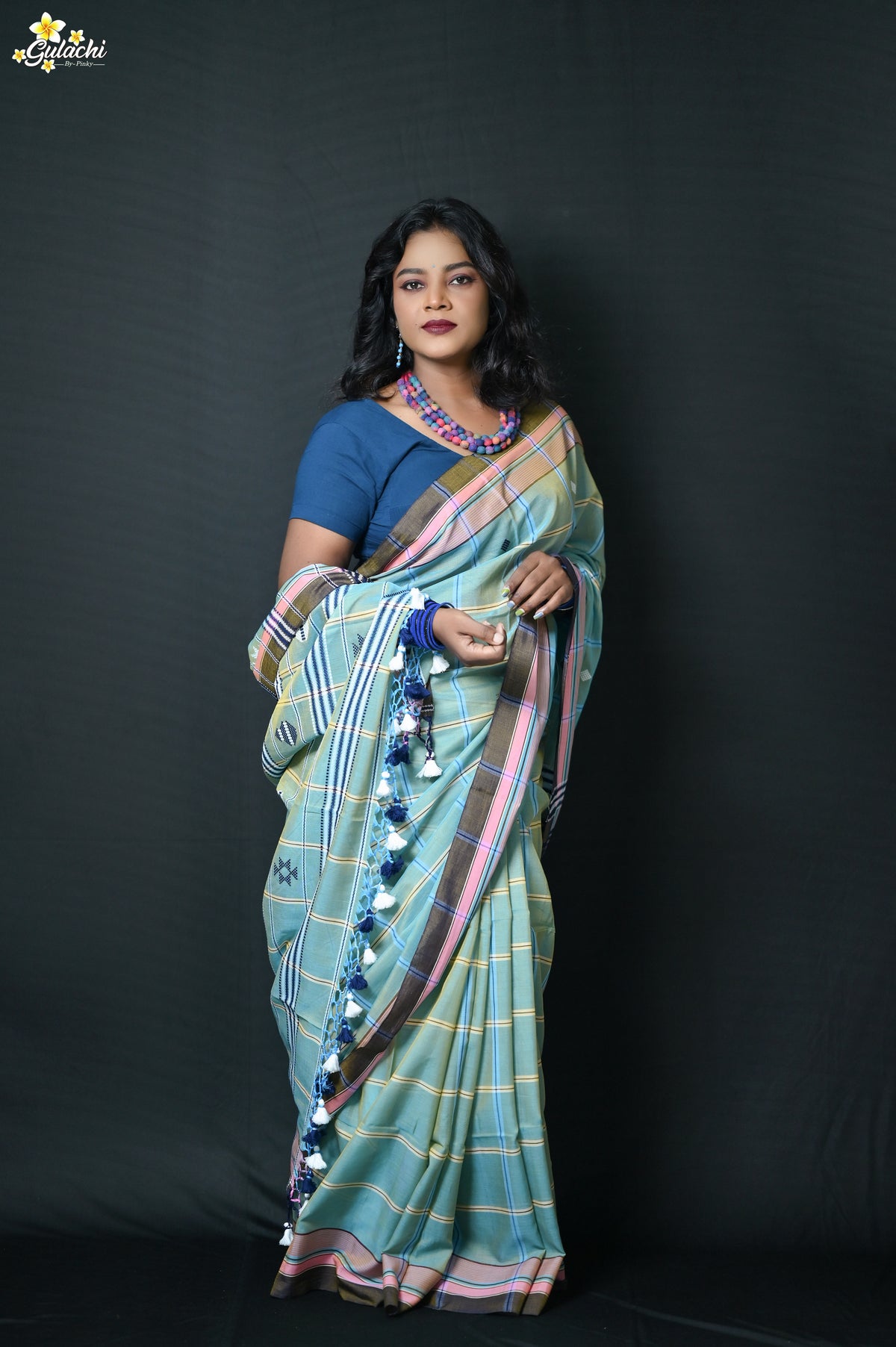 Mercerised Cotton Jhal Saree