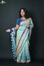 Mercerised Cotton Jhal Saree