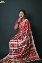 Tissue Cotton Jhal Saree