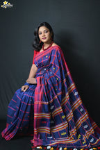 Mercerised  Cotton Jhal Saree