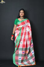 Mercerised Cotton  Premium Jhal Saree