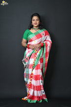 Mercerised Cotton  Premium Jhal Saree