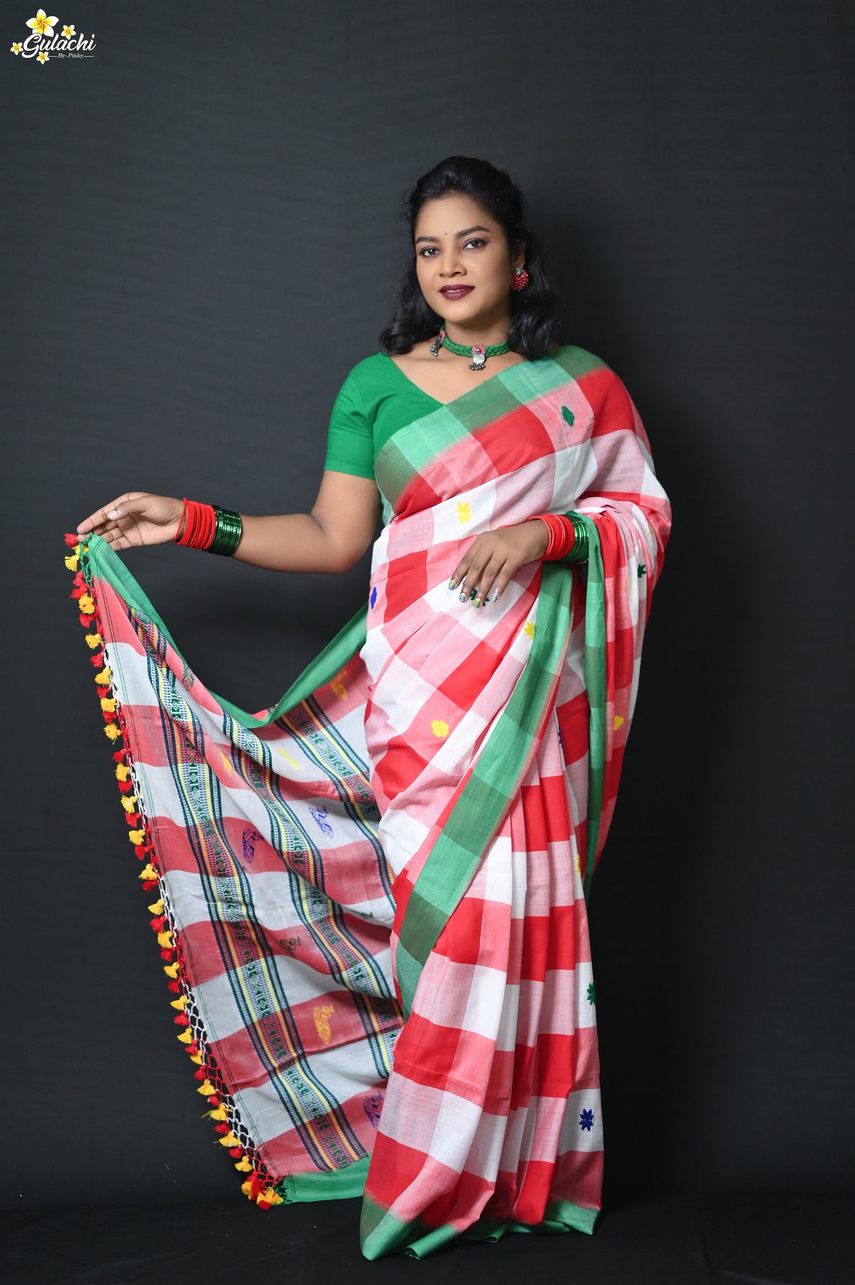 Mercerised Cotton  Premium Jhal Saree