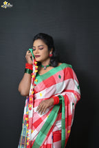 Mercerised Cotton  Premium Jhal Saree