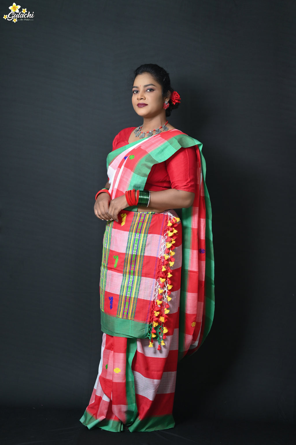 Mercerised Cotton Premium Jhal Saree