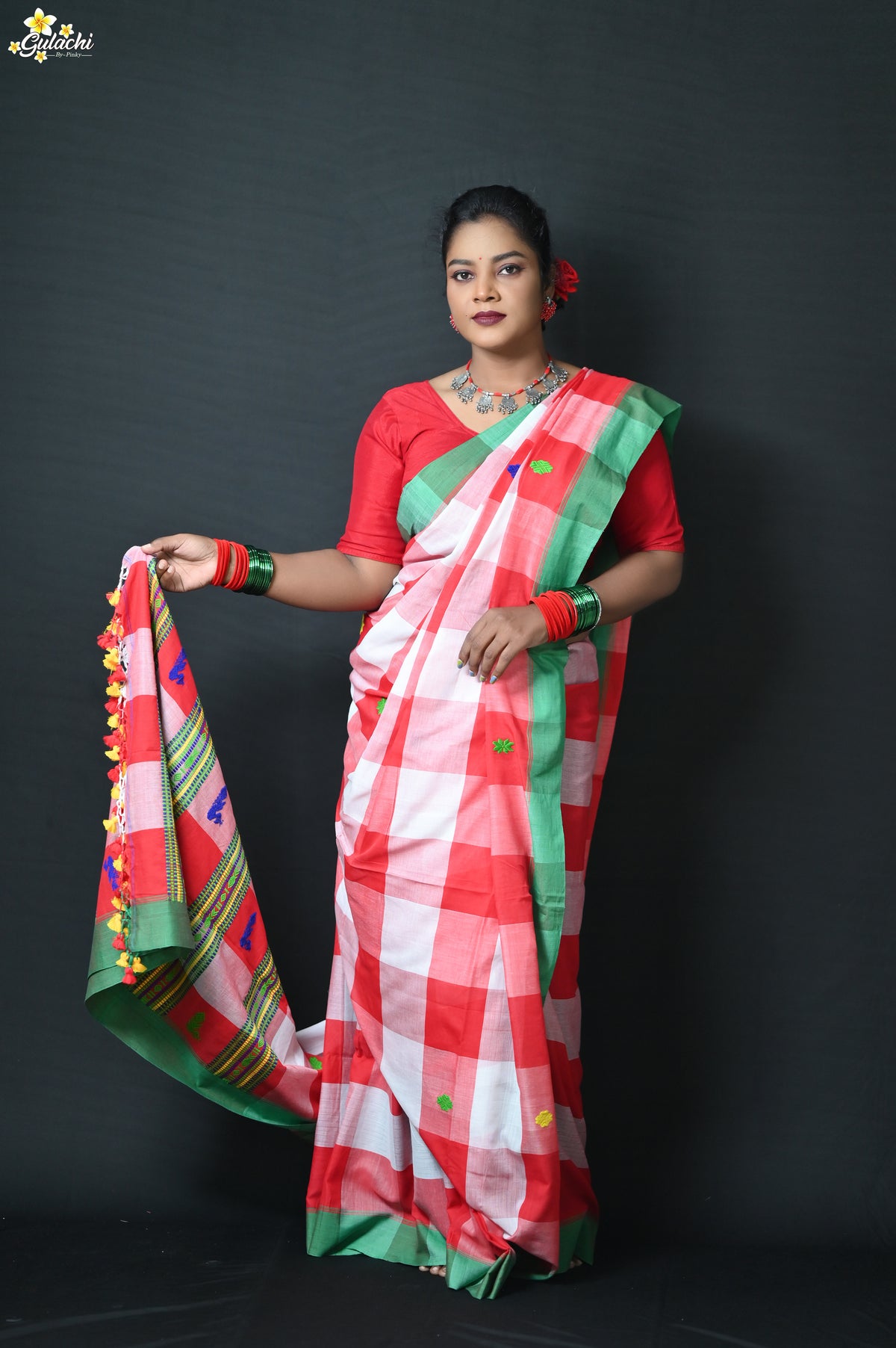 Mercerised Cotton Premium Jhal Saree