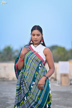 Mercerised Tribal Fusion Saree