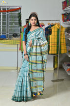 Tissue Cotton Jhal Saree