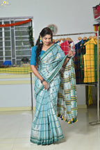 Tissue Cotton Jhal Saree