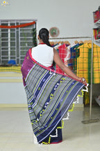 Mercerised Tribal Fusion Saree