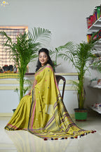 Mercerised Tribal Fusion Saree
