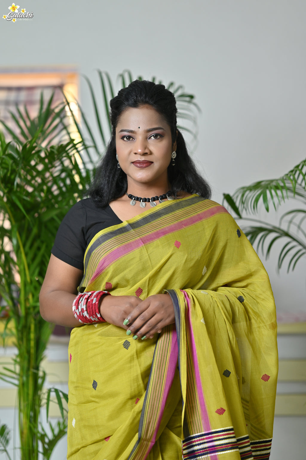 Mercerised Tribal Fusion Saree
