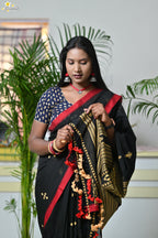 Mercerised Tribal Fusion Saree