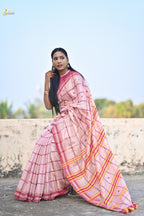 Tissue Cotton Jhal Saree