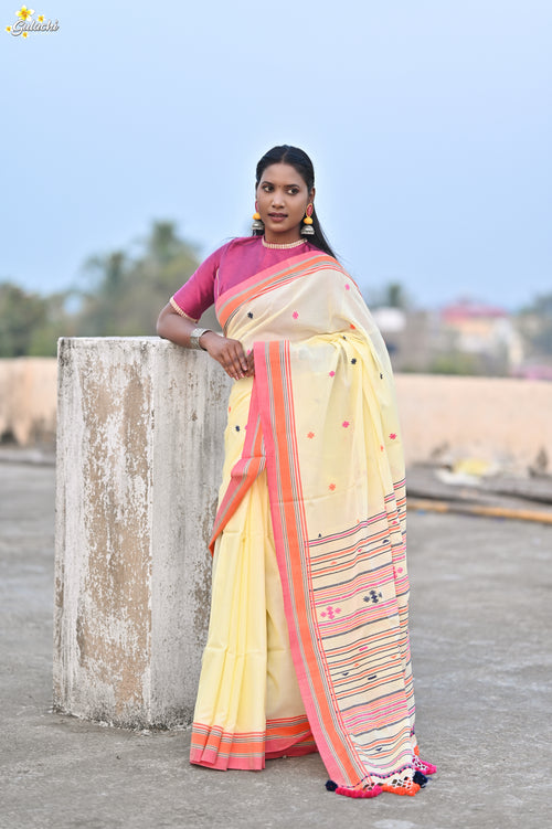 Mercerised Tribal Fusion Saree