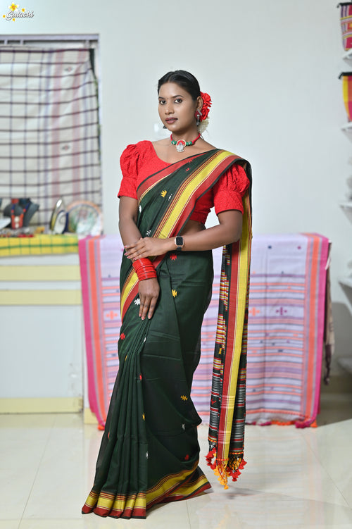 Mercerised Tribal Fusion Saree