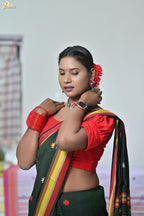 Mercerised Tribal Fusion Saree
