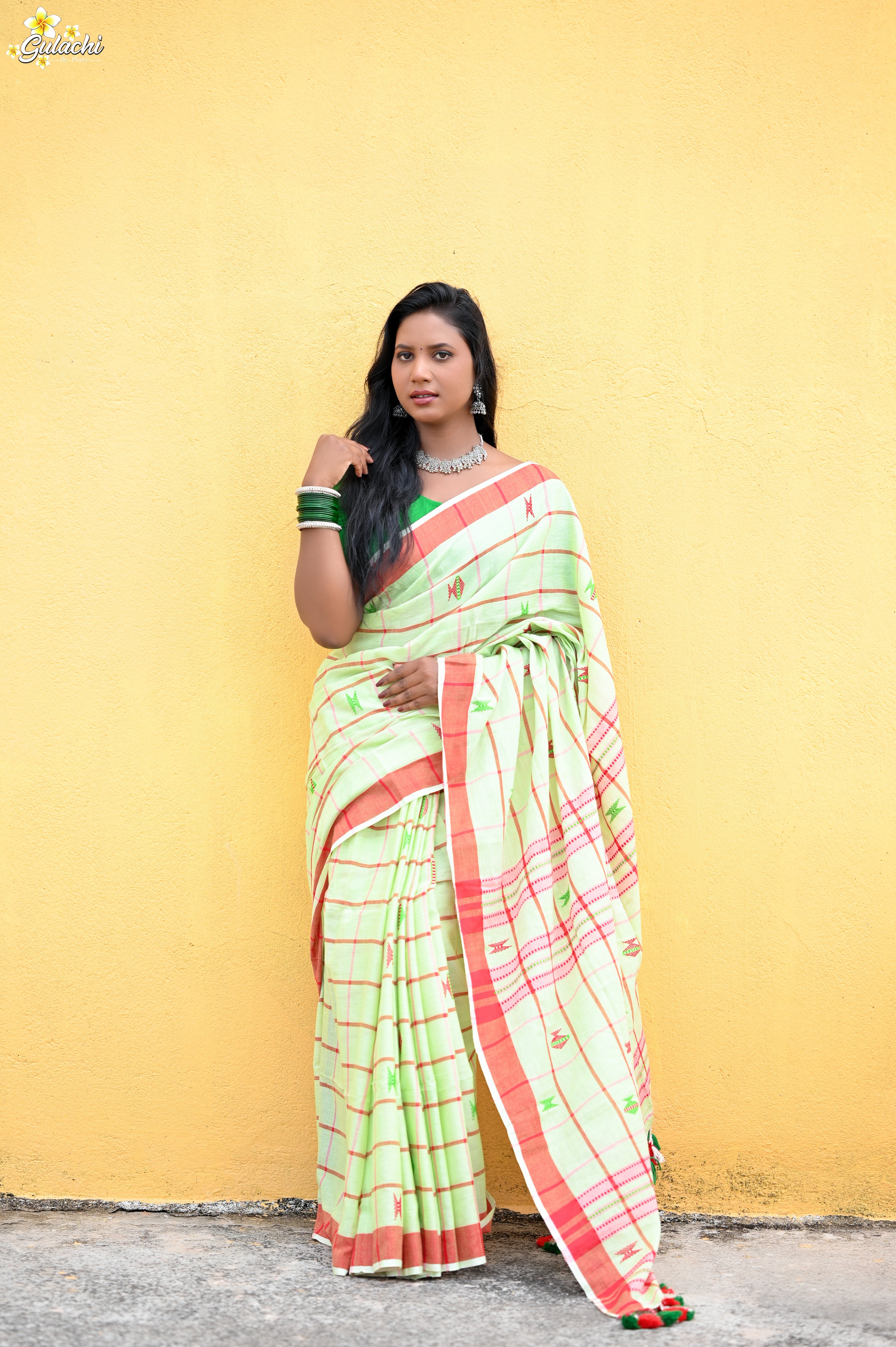 Handloom Cotton Jhal Saree