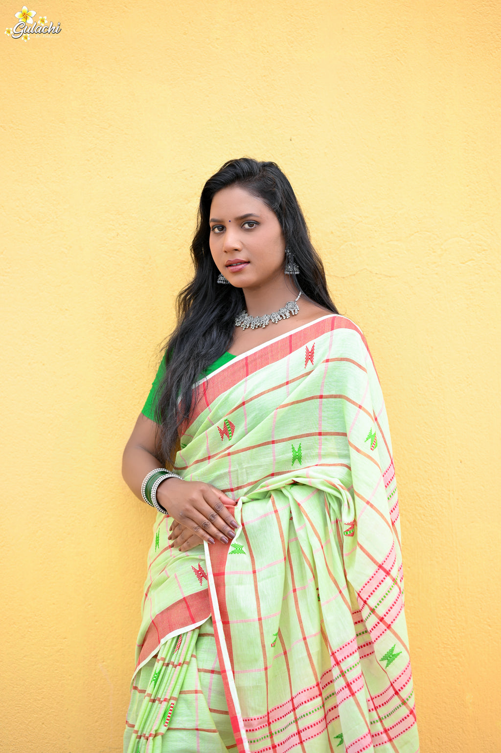 Handloom Cotton Jhal Saree