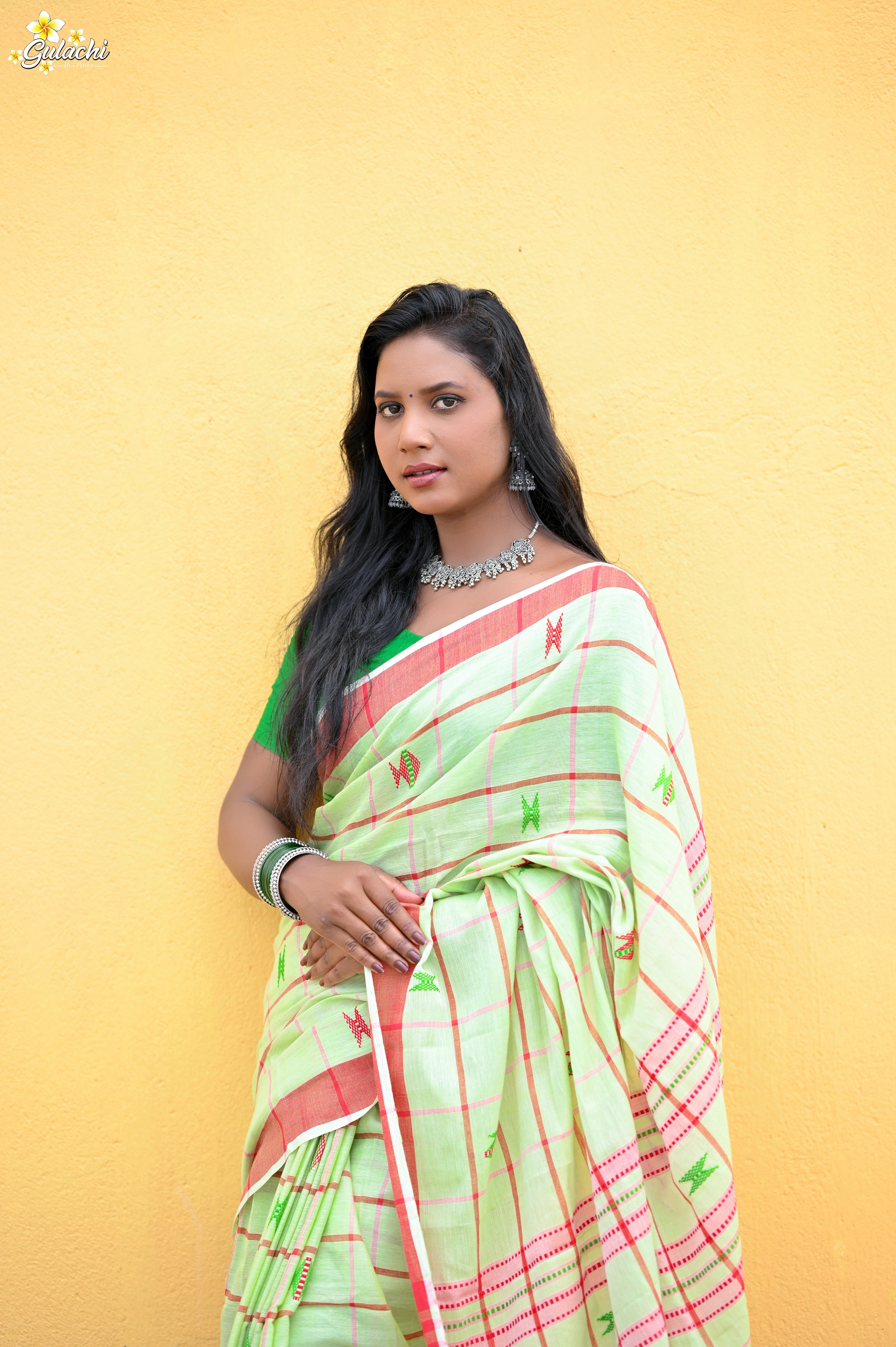 Handloom Cotton Jhal Saree