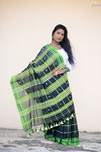 Mercerised Cotton Jhal Saree