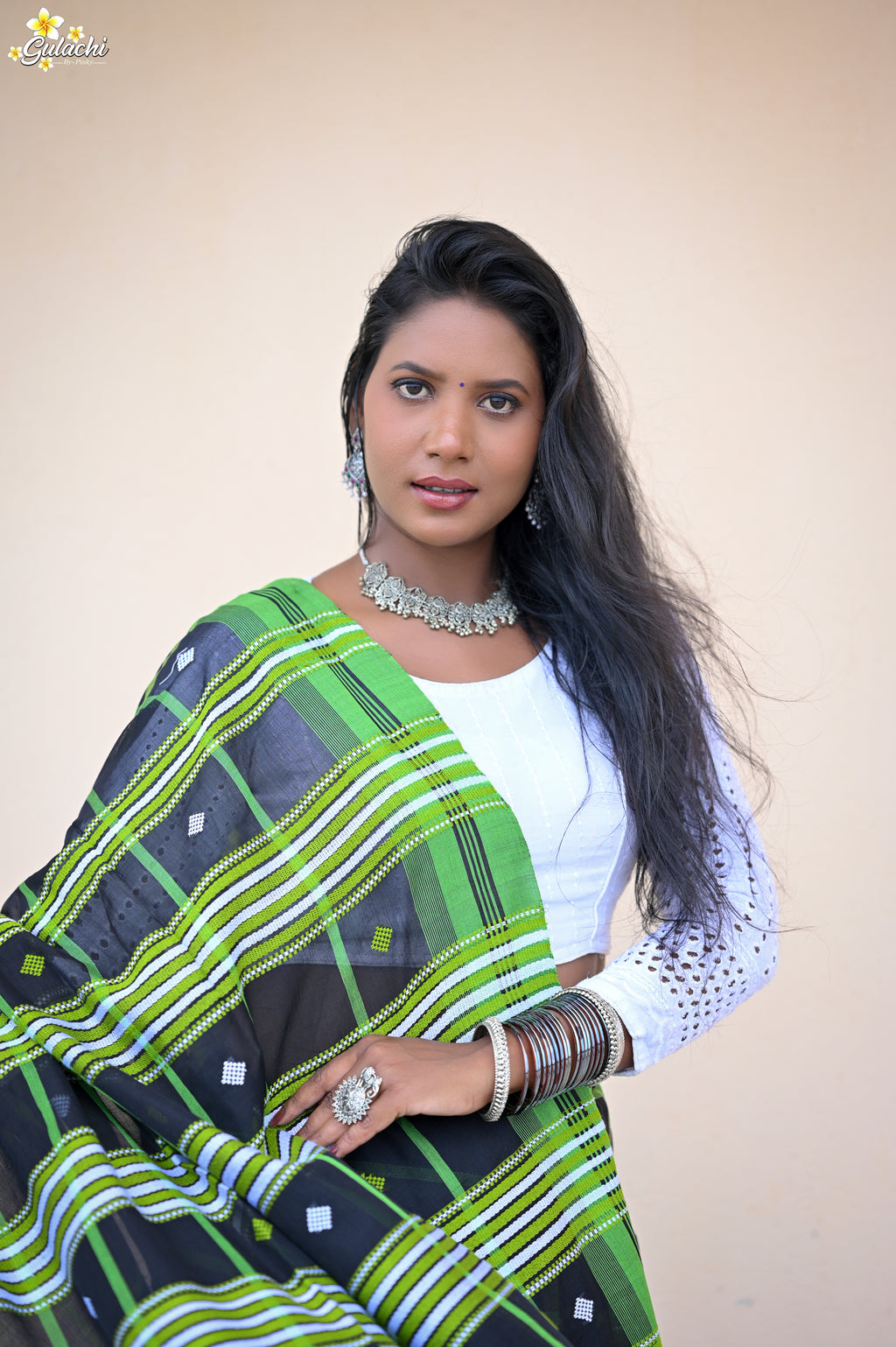 Mercerised Cotton Jhal Saree