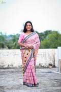 Tissue Cotton Jhal Saree