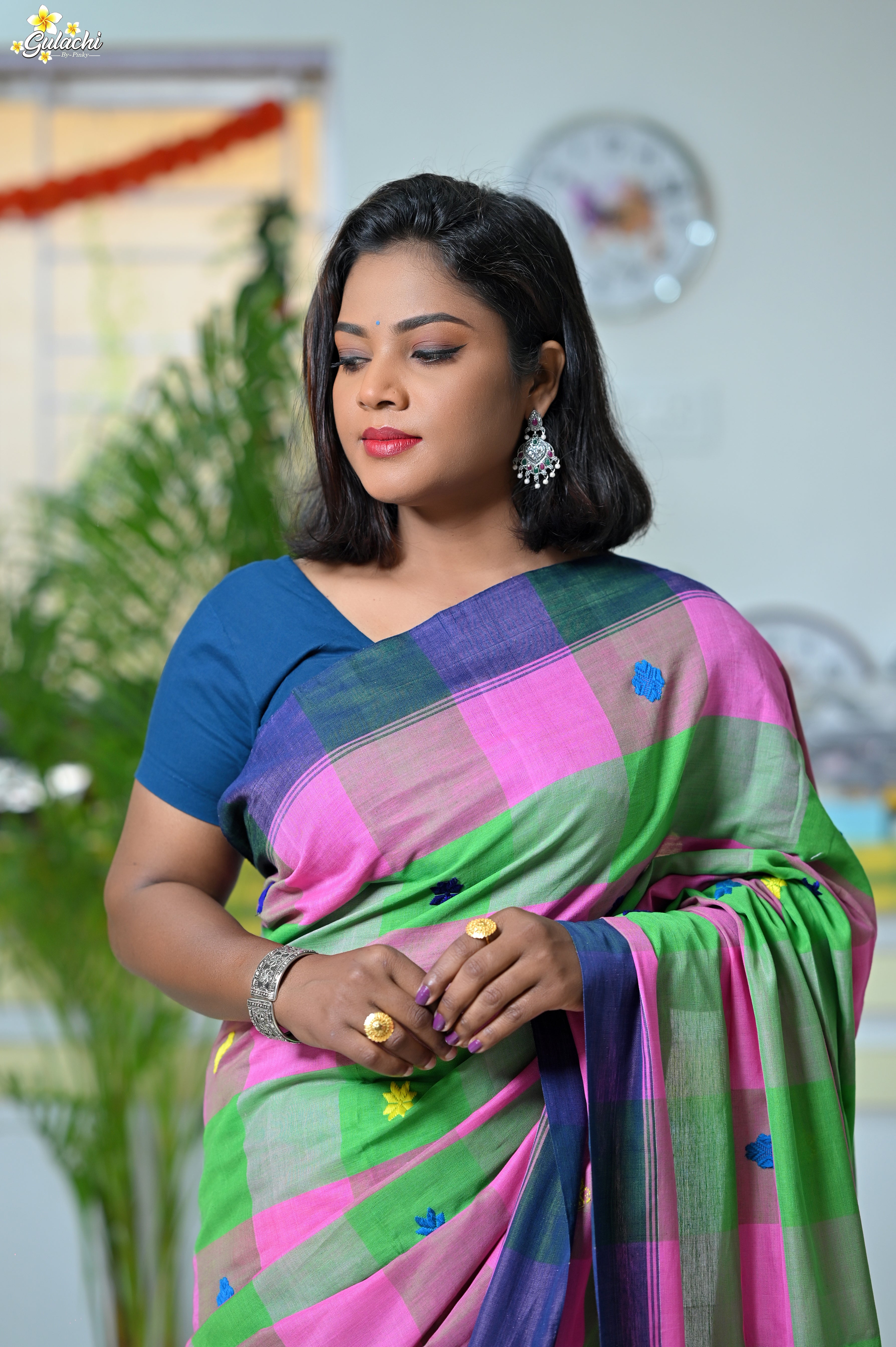 Mercerised Cotton Premium Jhal Saree