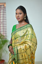 Tissue Cotton Jhal Saree
