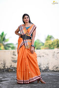 Tissue Cotton Fusion Saree