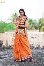 Tissue Cotton Fusion Saree