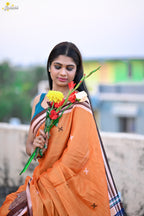 Tissue Cotton Fusion Saree