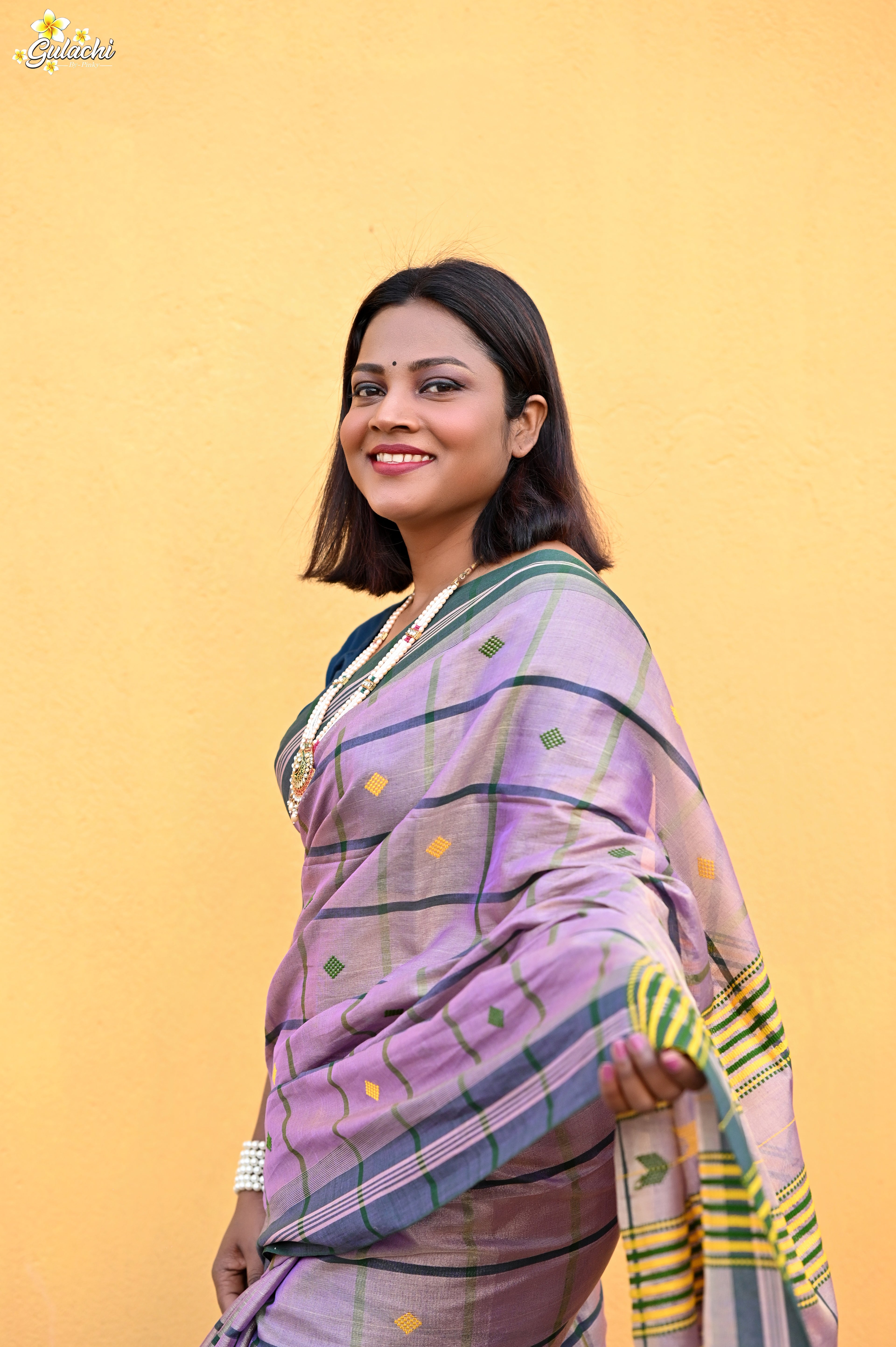 Tissue Cotton Jhal Saree