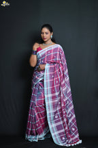 Mercerised Cotton Jhal Saree