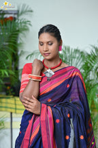 Mercerised Tribal Fusion Saree