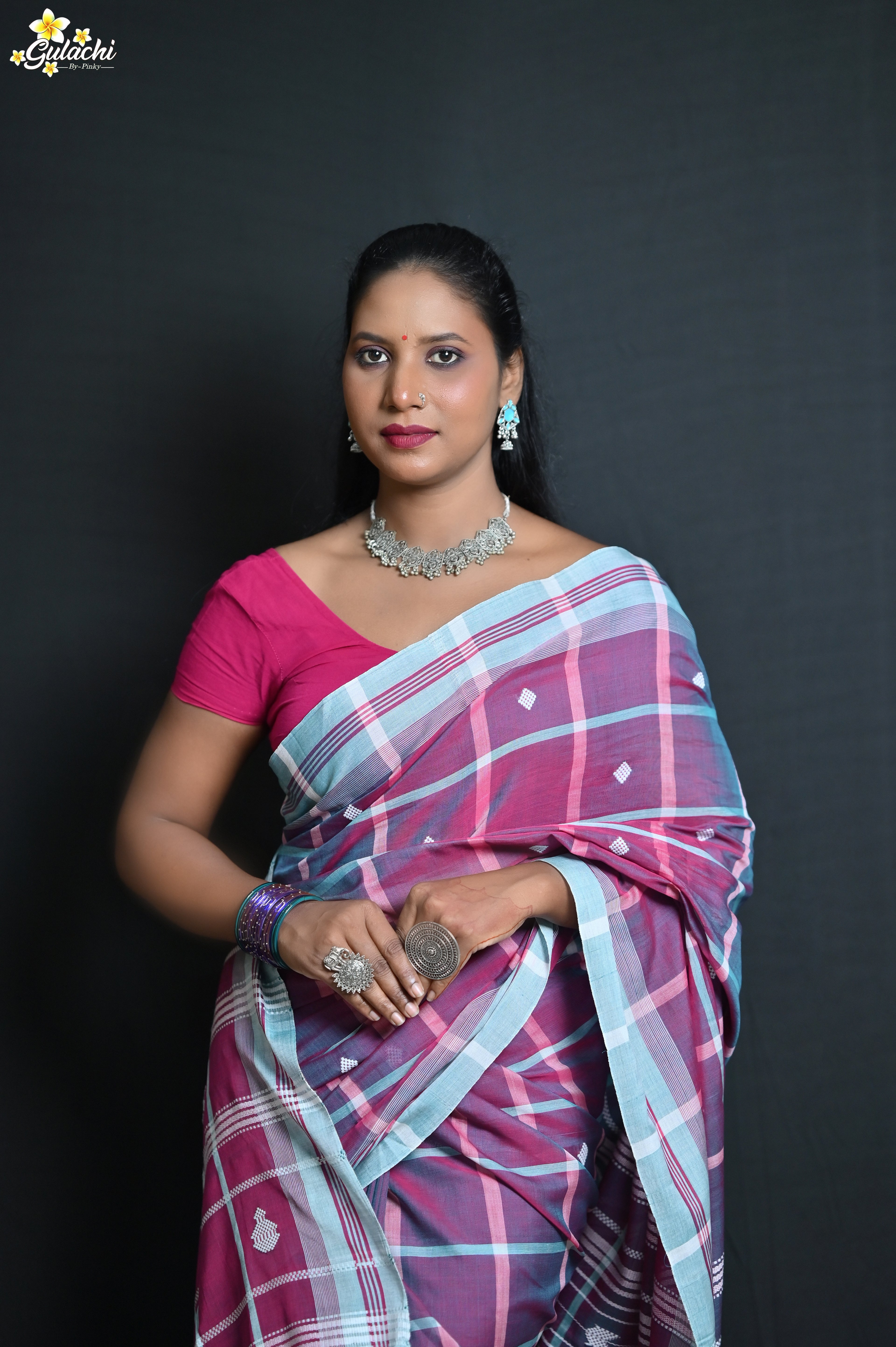 Mercerised Cotton Jhal Saree