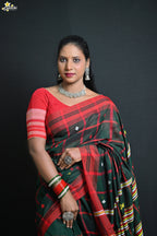 Mercerised Cotton Jhal Saree