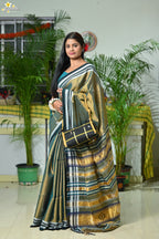 Tissue Cotton Fusion Saree