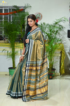 Tissue Cotton Fusion Saree