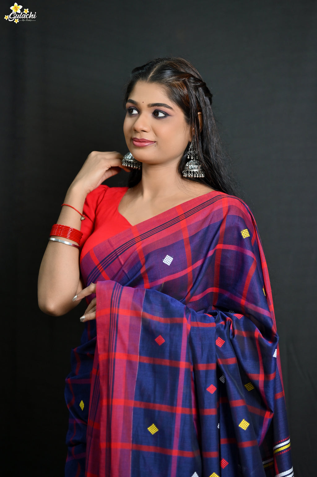 Mercerised Cotton Jhal Saree