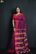 Mercerised Cotton Jhal Saree